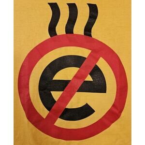 Ookla The Mok Filk Nerd Rock Tshirt XL Smell No Evil Vintage Yellow